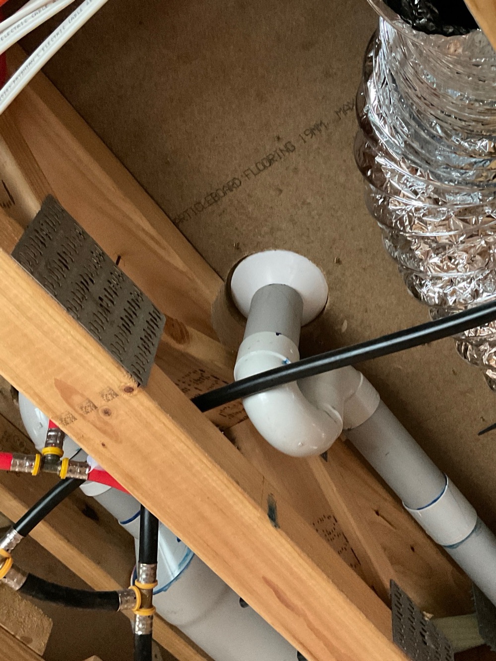 Posi-strut top chord cut, needing the manufacturer consulted, recorded during a lock-up inspection in Point Cook